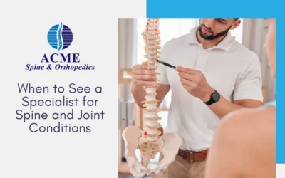 When to See a Specialist for Spine and Joint Conditions